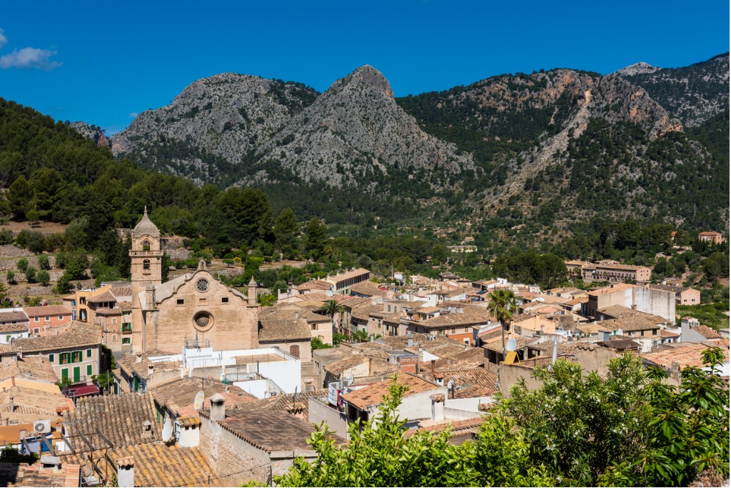 The village of Bunyola Mallorca